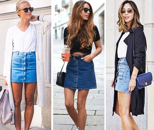 Джинсовая юбка: выбираем модный фасон. С чем носить джинсовую юбку