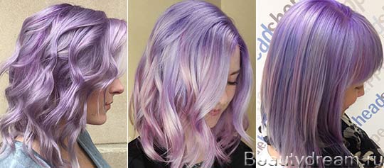 светло фиолетовый цвет волос